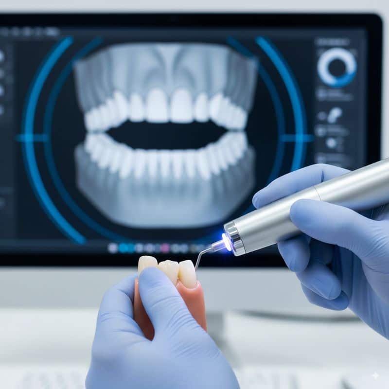 יישור שיניים בשיטת אינויזליין סריקה דיגיטלית של שיניים במרפאת שיניים