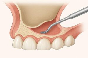 כלי דנטלי המרים את הממברנה הסינוסית מרצפת הסינוס.
