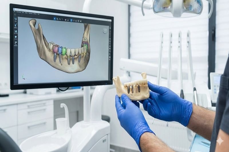 התאמה דיגיטלית מדויקת לשיקום הפה תכנון דיגיטלי והדמיה של כתרים על שתלים